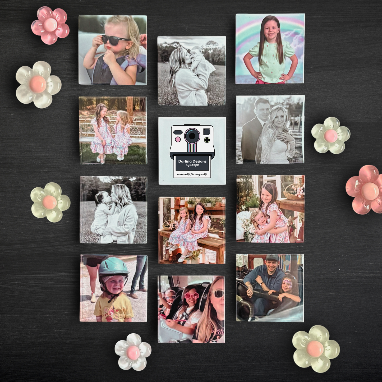 2" Custom Photo Magnets - set of 12