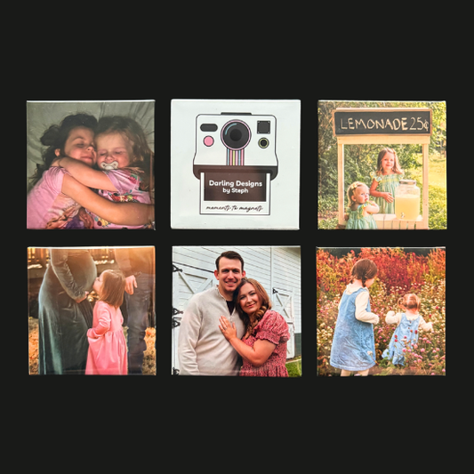 2" Custom Photo Magnets - set of 6