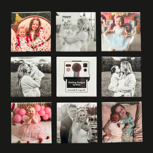 2" Custom Photo Magnets - set of 9