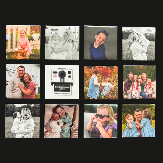 2" Custom Photo Magnets - set of 12