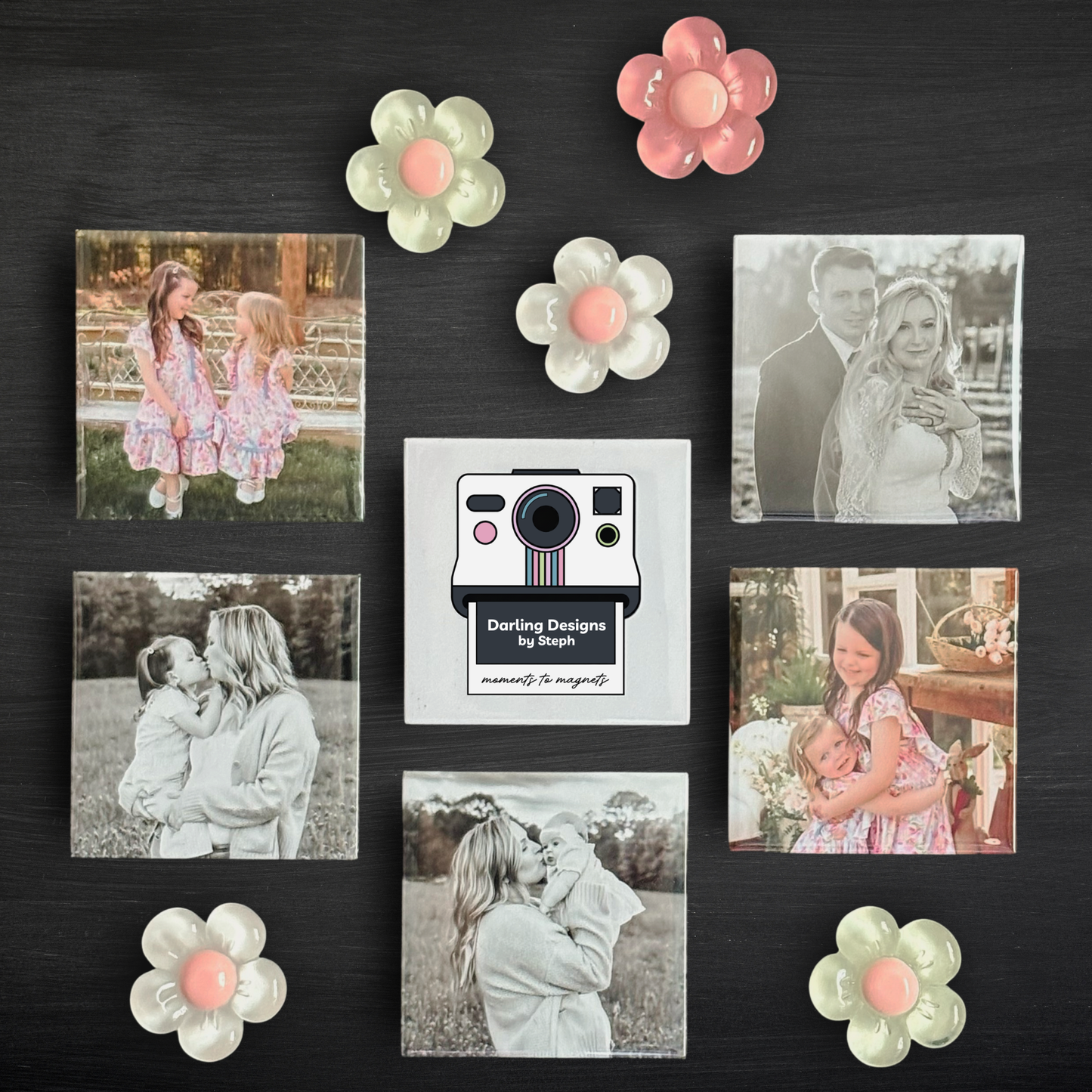 2" Custom Photo Magnets - set of 6