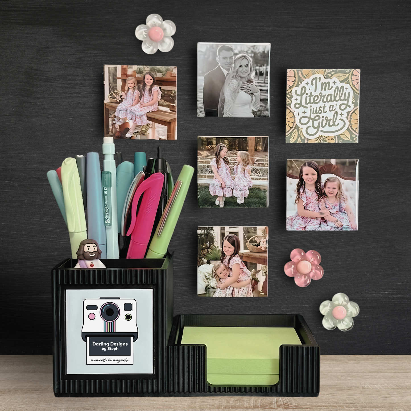 Sticky Note & Pen Holder
