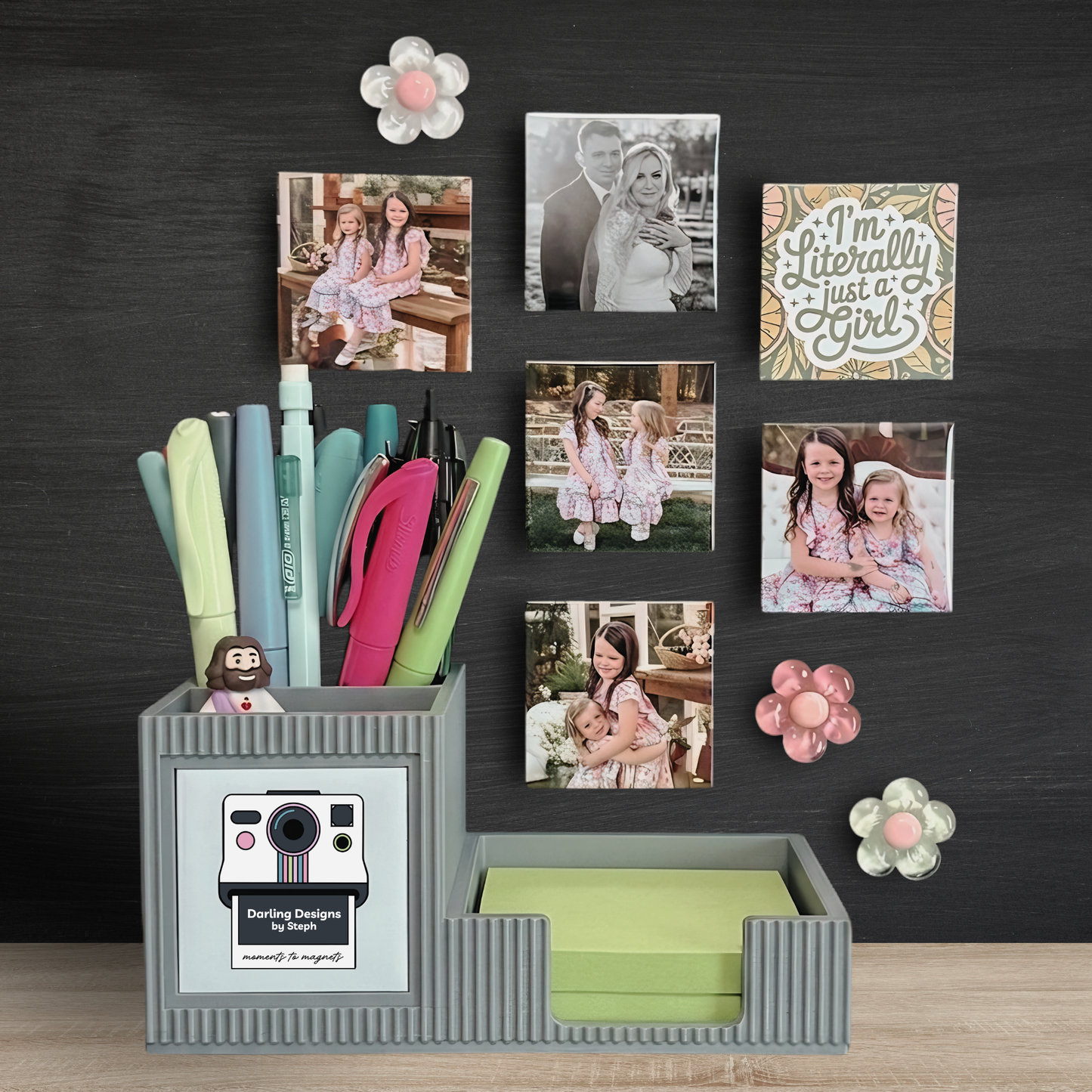 Sticky Note & Pen Holder